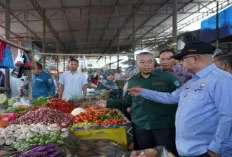 Sekda Ogan Ilir Lakukan Sidak ke Pasar Indralaya Jelang Ramadan