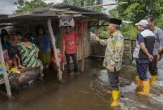 Rumah Warga Hanyut, PJ Bupati Apriyadi Perintahkan Bangun Kembali 