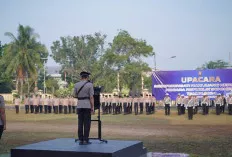 Kapolres OKI AKBP Hendrawan Susanto Pimpin Upacara Peringatan Hari Juang Polri