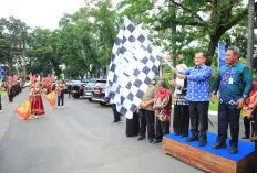 Sekda Sumsel Edward Candra Lepas Karnaval Seni Budaya Pelajar, Kreativitas Generasi Muda Jadi Sorotan