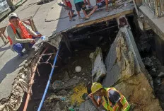  PUPR Banyuasin Gerak Cepat Perbaiki Jalan Poros Sungsang yang Amblas