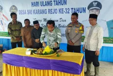 Kapolsek Lalan Hadiri Peringatan HUT Desa Karang Rejo