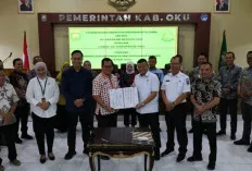 Kejari OKU MoU Dengan 13 Camat dan 4 Kades di Baturaja Timur