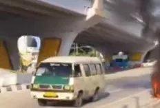Ini Penyebab Sepeda Motor Hangus Terbakar di Flyover Sekip Ujung 