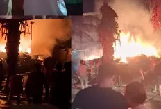 Depot Kayu di Talang Kelapa Palembang Terbakar, Puluhan Petugas Damkar Berjibaku Jinakkan Api