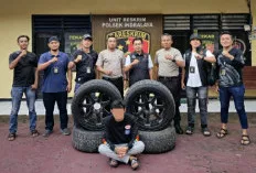 Gasak Velg dan Ban, Pemuda di Indralaya Dibekuk Polisi di Pasar 