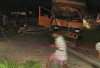Ngindari Tabrakan, Fuso Hantam Tiang Listrik