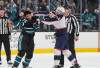 Baku Hantam Reaves vs Olivier Warnai Laga Sharks vs Blue Jackets