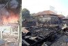 Diduga Korsleting Litsrik, Dua Bedeng dan Rumah Hangus Terbakar 