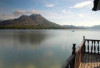 Ini Keindahan Antara Danau Batur dan Gunung Agung yang Memukai